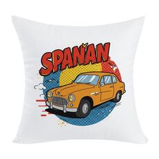 Cuscino per divano stampato con stampa a forma di auto con nucleo stampato su richiesta, dimensioni: 40x40 cm (peluche corto)