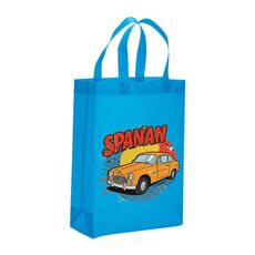 Borsa in tessuto non tessuto stampato per auto, stampa su richiesta, dimensioni: 41x35x12 cm (azzurro cielo)