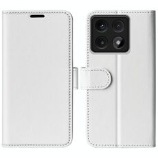 Per Xiaomi 14T Pro R64 Texture Custodia per telefono in pelle con flip orizzontale (bianco)