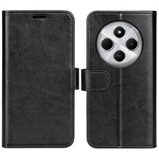 Per Xiaomi Redmi 14C 4G R64 Texture Custodia in pelle con flip orizzontale (nero)