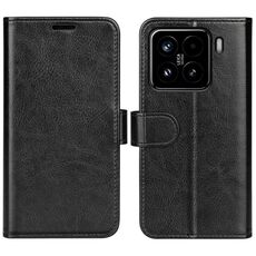 Per Xiaomi 15 R64 Texture Custodia per telefono in pelle con flip orizzontale (nero)