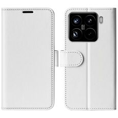 Per Xiaomi 15 Pro R64 Texture Custodia in pelle con flip orizzontale (bianco)