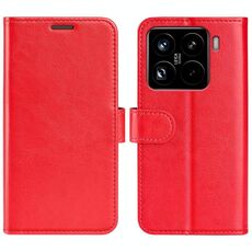 Per Xiaomi 15 Pro R64 Texture Custodia in pelle orizzontale Flip Phone (rosso)