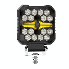 Luce da lavoro per auto a forma di angelo con occhio di pesce luminoso quadrato da 4 pollici (X8)