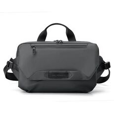WEPOWER Borsa da petto per ciclismo sportivo da uomo con sistema di cinghie a 3 punti, design anti-oscillazione (grigio)