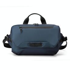 WEPOWER Borsa da petto per ciclismo sportivo da uomo con sistema di cinghie a 3 punti e design anti-oscillazione (blu scuro)