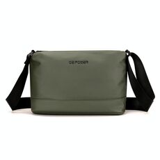 WEPOWER Borsa a tracolla semplice per uomo Borsa a tracolla leggera casual da pendolare (verde militare)
