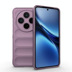Per vivo X200 Magic Shield TPU + custodia in flanella per telefono (viola)