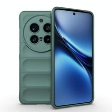 Per vivo X200 Pro Magic Shield TPU + custodia in flanella per telefono (verde scuro)