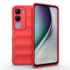 Per vivo Y29 5G / Y19s 4G Magic Shield TPU + Custodia in flanella per telefono (rosso)
