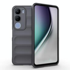 Per vivo Y29 5G / Y19s 4G Custodia per telefono in TPU + flanella Magic Shield (grigio scuro)