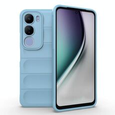 Per vivo Y29 5G / Y19s 4G Magic Shield TPU + Custodia in flanella per telefono (azzurro chiaro)