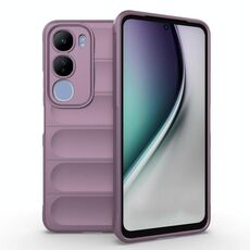 Per vivo Y29 5G / Y19s 4G Custodia per telefono in TPU + flanella Magic Shield (viola)