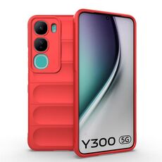 Per vivo Y300 5G India / V40 Lite IDN Magic Shield TPU + Custodia in flanella per telefono (rosso)