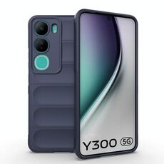Per vivo Y300 5G India / V40 Lite IDN Magic Shield TPU + Custodia in flanella per telefono (blu scuro)