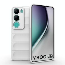 Per vivo Y300 5G India / V40 Lite IDN Magic Shield TPU + custodia in flanella per telefono (bianco)