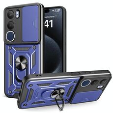 Per vivo Y19s Custodia per fotocamera scorrevole in TPU+PC (blu)