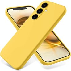Per Samsung Galaxy M14 4G Custodia antiurto in silicone liquido Pure Color (giallo)