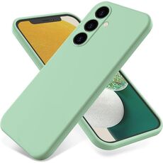 Per Samsung Galaxy M14 4G Custodia antiurto in silicone liquido Pure Color (verde)
