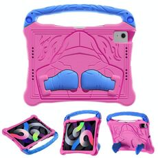 Per iPad Air 2022/2020 10.9 Custodia per tablet antiurto in EVA con supporto Boxing Series con tracolla (rosa rosso blu)
