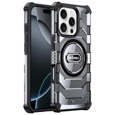 Per iPhone 16 Pro wlons Explorer Series PC Hybrid TPU MagSafe Custodia magnetica (nero)