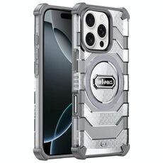 Per iPhone 16 Pro wlons Explorer Series PC Hybrid TPU MagSafe Custodia magnetica (grigio)