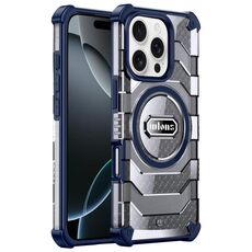Per iPhone 16 Pro wlons Explorer Series PC Hybrid TPU MagSafe Custodia magnetica (blu)
