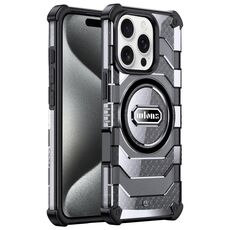 Per iPhone 15 Pro Max wlons Explorer Series PC Hybrid TPU MagSafe Custodia magnetica (nero)