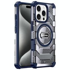 Per iPhone 15 Pro Max wlons Explorer Series PC Hybrid TPU MagSafe Custodia magnetica (blu)