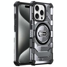 Per iPhone 15 Pro wlons Explorer Series PC Hybrid TPU MagSafe Custodia magnetica (nero)