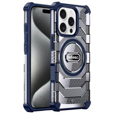 Per iPhone 15 Pro wlons Explorer Series PC Hybrid TPU MagSafe Custodia magnetica (blu)