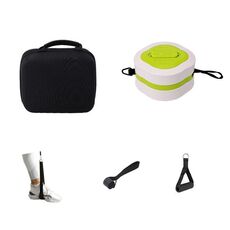 Kit corda di tensione di restringimento di rimbalzo automatico, cinghia di trazione per allenamento di forza con resistenza regolabile, 1 maniglia, verde
