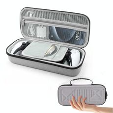 Per PlayStation Portal Game Console EVA Storage Bag Borsa portatile (grigio chiaro)
