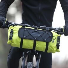 Rhinowalk RK9300 Borsa anteriore per bicicletta da esterno impermeabile di grande capacità Borsa da appendere alla bicicletta (verde)