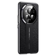 Custodia per telefono cellulare in pelle liscia per Honor Magic6 Cloud Dragon Pattern PC (bianca)