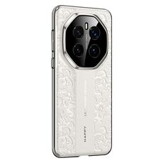 Custodia per telefono cellulare in pelle liscia per Honor Magic7 Cloud Dragon Pattern PC (bianca)