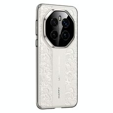 Custodia per telefono cellulare in pelle liscia per Honor Magic7 Pro Cloud Dragon Pattern PC (bianca)