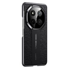 Per Honor X60 Pro Custodia per telefono cellulare in pelle liscia con motivo a drago cloud (nero)