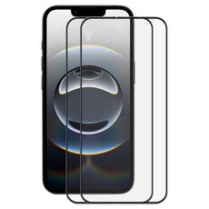 Per iPhone 16e 2 pezzi ENKAY Full Glue Pellicola in vetro temperato ad alta resistenza in alluminio e silicone