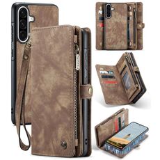 Per Samsung Galaxy A36 CaseMe 008 Custodia in pelle multifunzionale staccabile (marrone)