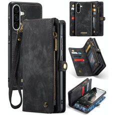 Per Samsung Galaxy A36 CaseMe 008 Custodia in pelle multifunzionale staccabile (nero)