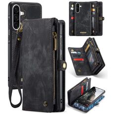Per Samsung Galaxy A56 CaseMe 008 Custodia in pelle multifunzionale staccabile (nero)