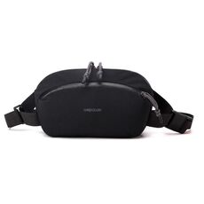 WEPOWER Borsa da petto da uomo personalizzata Borsa a tracolla per pendolari Borsa per cellulare Marsupio (nero)