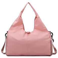 Borsa da palestra per yoga Borsa da viaggio portatile Borsa da viaggio resistente all'usura di grande capacità (rosa)