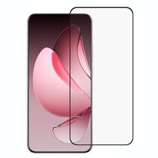 Per OPPO Reno13 Pro Pellicola in vetro temperato con bordo curvo 3D 9H HD globale (nero)