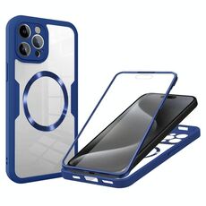 Per iPhone 15 Pro CD Texture MagSafe Custodia per telefono (blu)