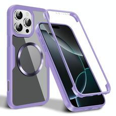 Per iPhone 16 Pro CD Texture MagSafe Custodia per telefono (viola)