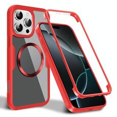 Per iPhone 16 Pro Max CD Texture MagSafe Custodia per telefono (rosso)