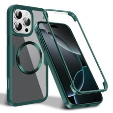 Per iPhone 16 Pro Max CD Texture MagSafe Custodia per telefono (verde)