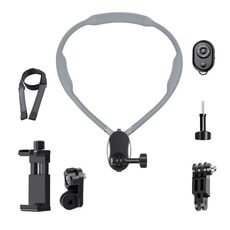 Supporto magnetico anti-vibrazione per collo, tipo: morsetto per telefono 7 in 1 con telecomando